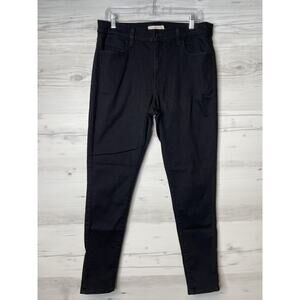 Levis‎ 720 Jeans Womens 32 Black High Rise Super Skinny Stretch Waterless Denim